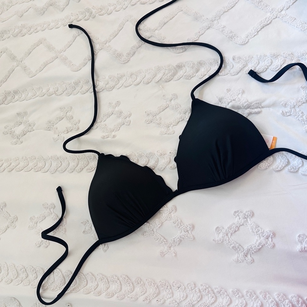 No Boundaries Black Bikini Top